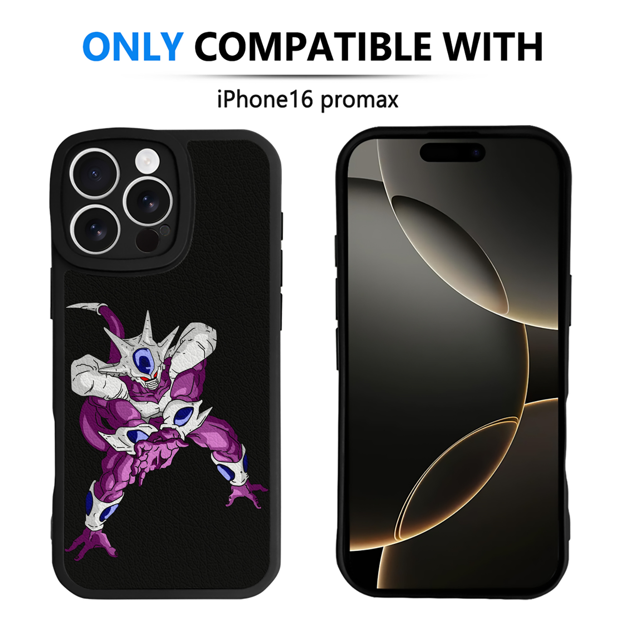 （画像用） ドラゴンボール クウラ DRAGON BALL Cooler Coora 【iPhone 16シリーズ対応】シリコンスマホケース（レザー調） 材質：シリコン